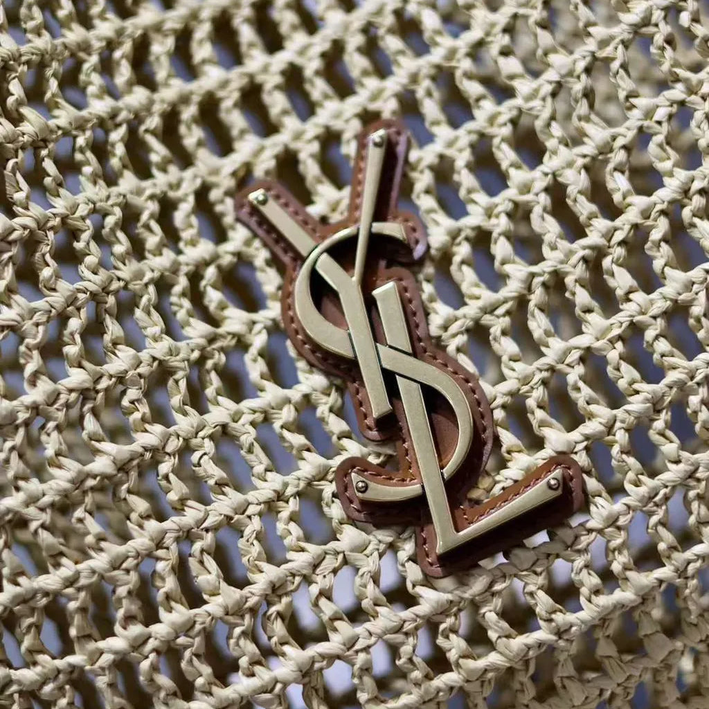 SAINT LAURENT luxury Raffia tote Bag