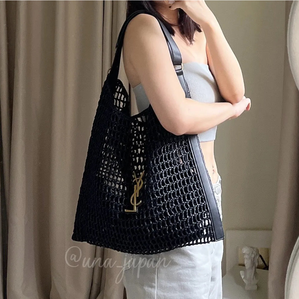 SAINT LAURENT luxury Raffia tote Bag