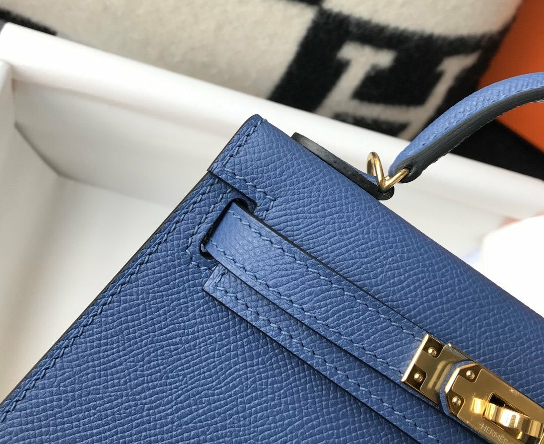 luxury Handle Bag 19cm Blue