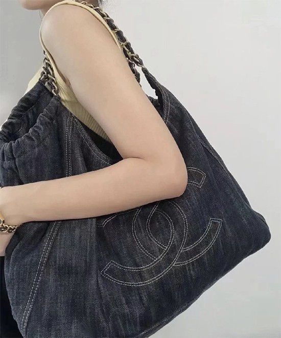 luxury Large Capacity Denim Tote Bag