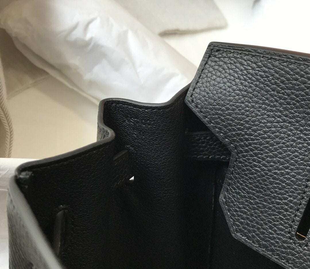 luxury Handle Bag 30cm Black