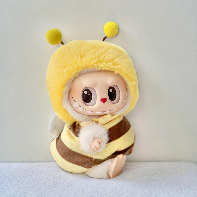 مجموعة ملابس Babubu Honey Bee - زي شخصية أصفر وبني مخطط