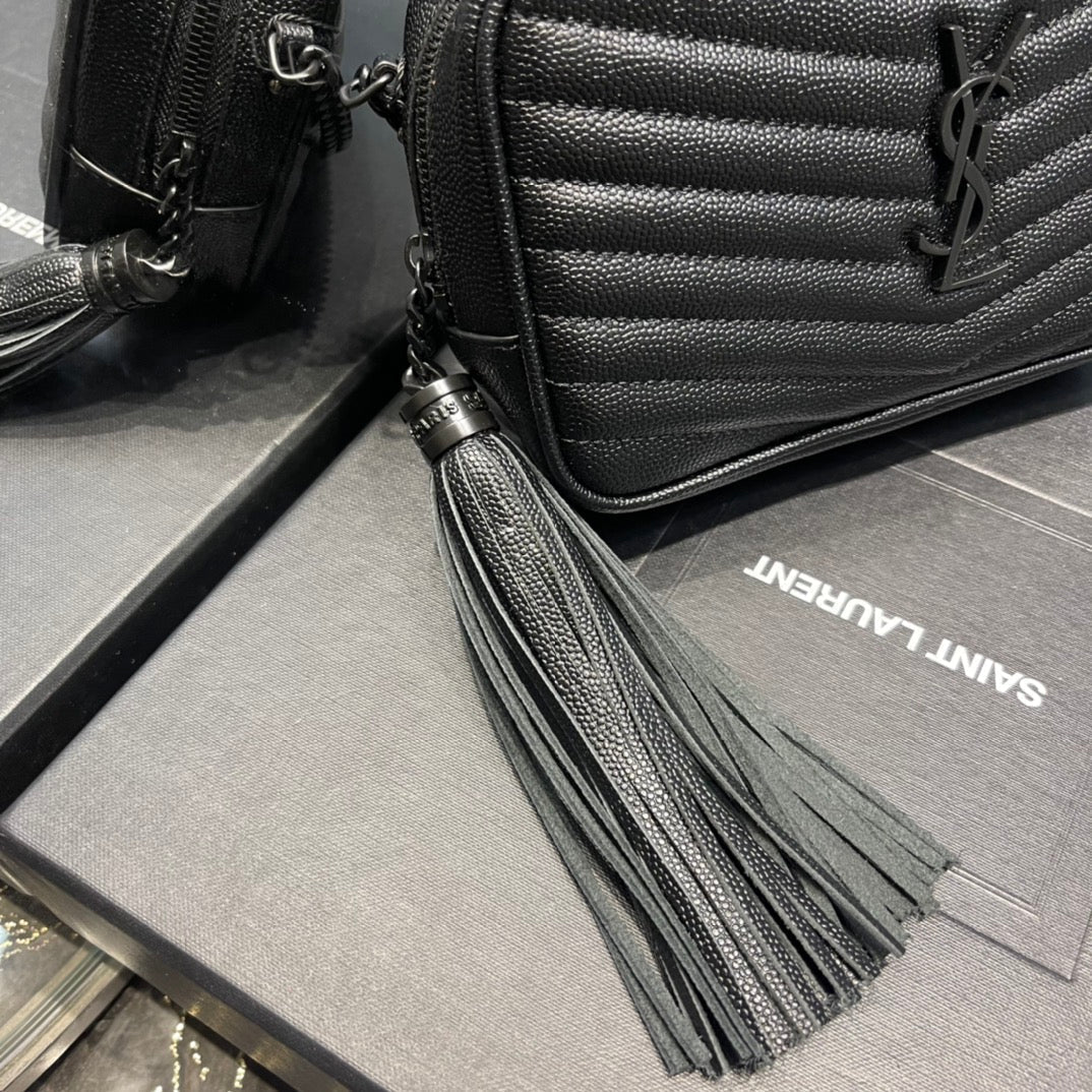 luxury Loulou Mini Camera Bag 18cm Black