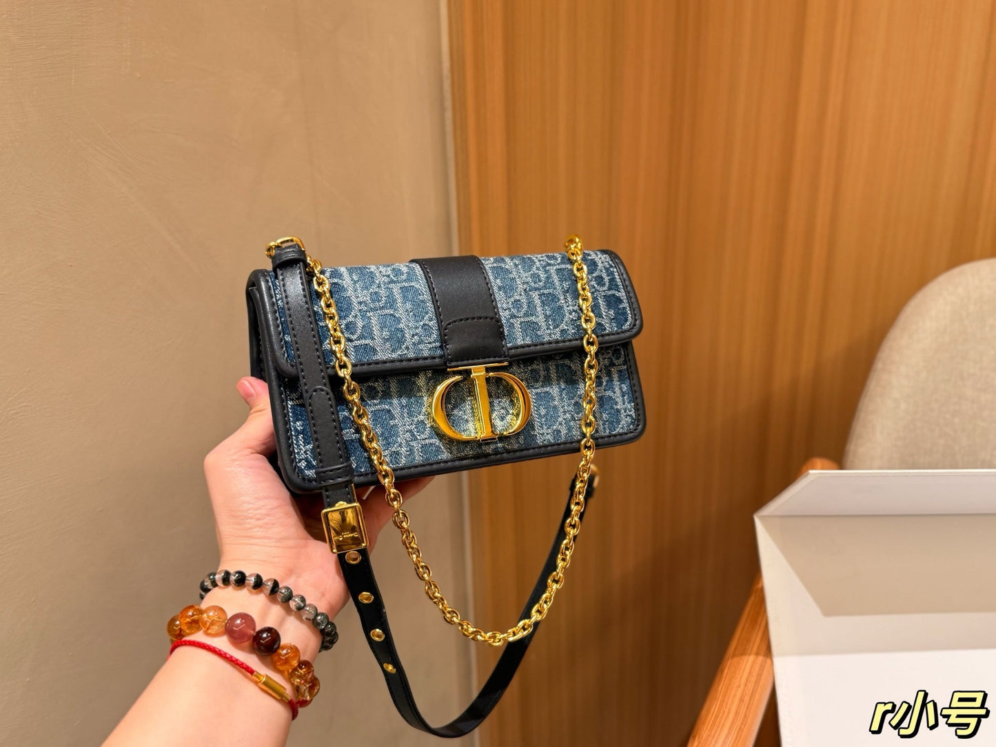 luxury New Fashion Denim Chain Bag 22x13x6cm