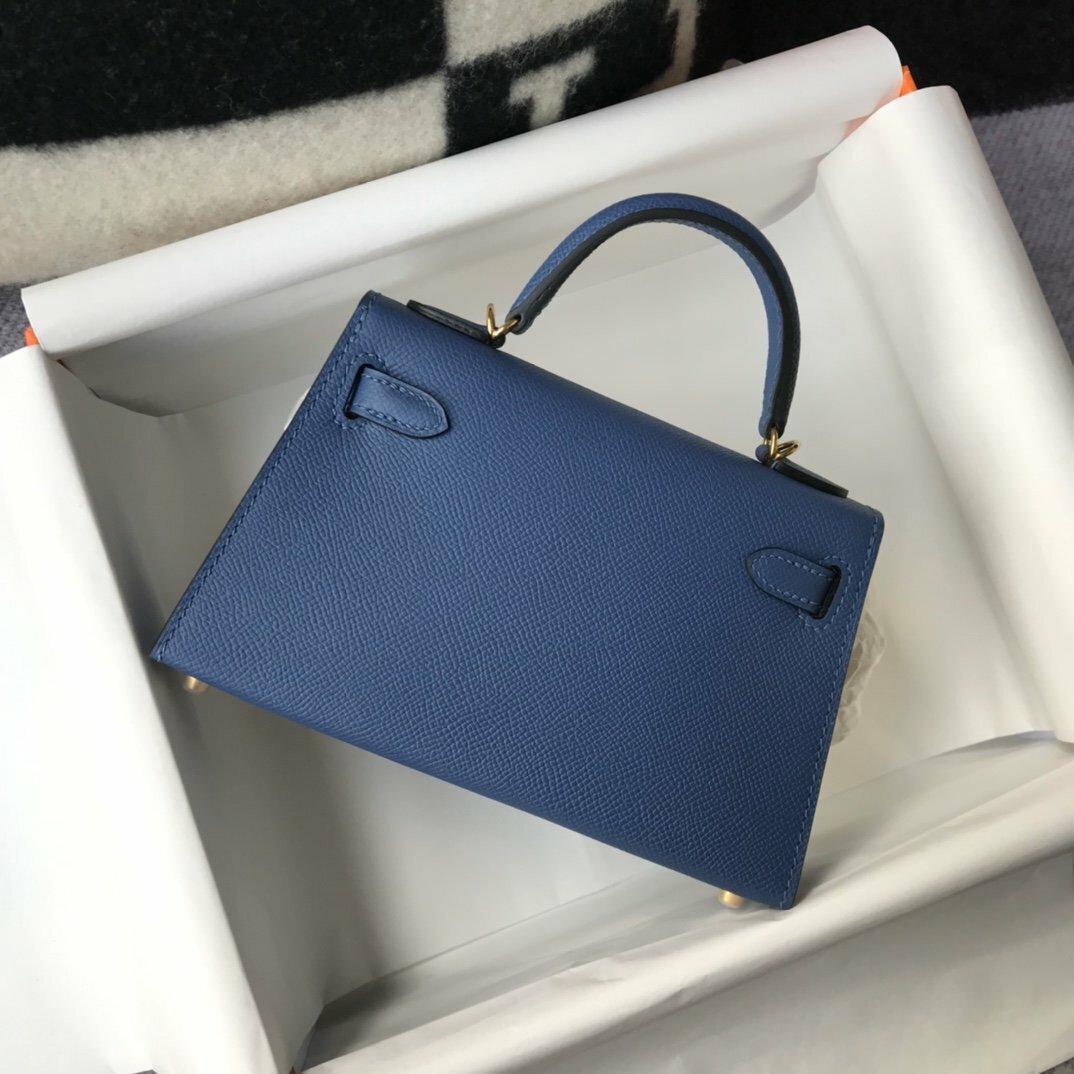 luxury Handle Bag 19cm Blue