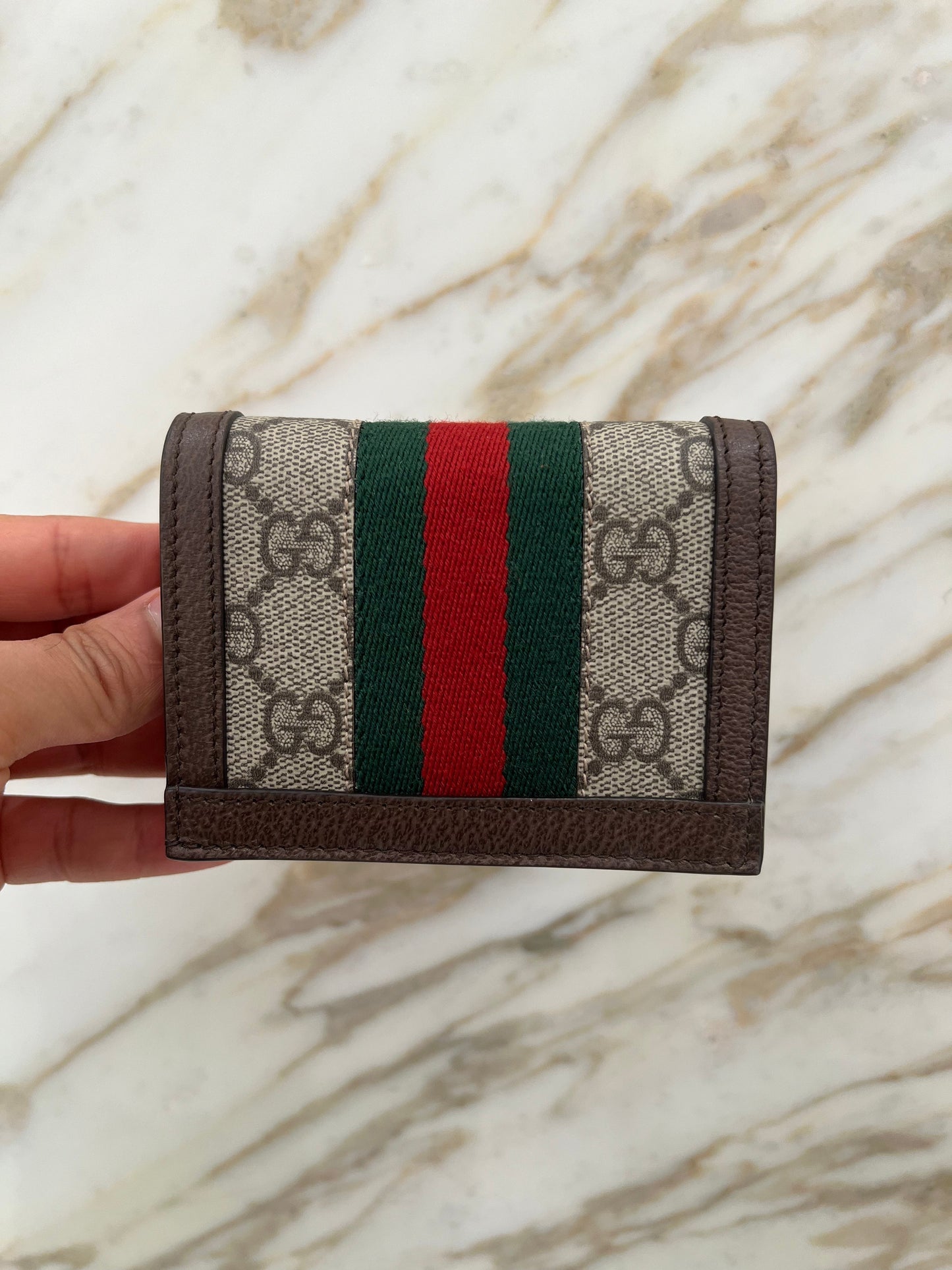 GG luxury OPHIDIA CARD CASE WALLET