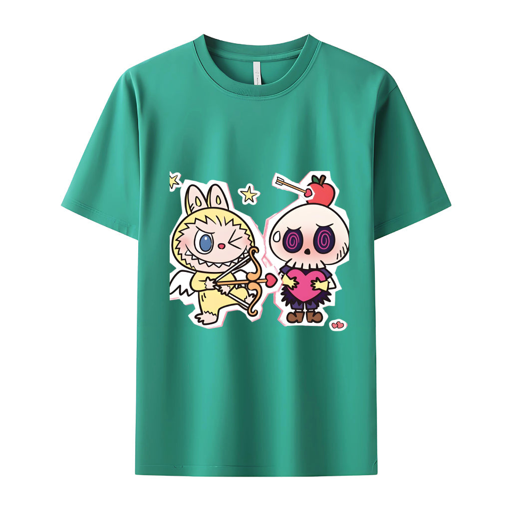 キングラブブラブブの恋人の贈り物のためのモンスタークルーネックTシャツ