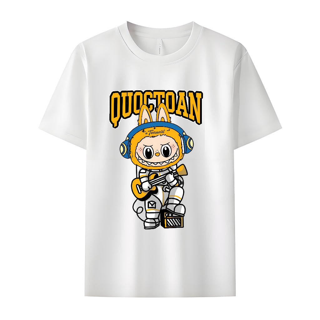 ラブブは、彼女のためのラブブの恋人のギフトのためのモンスタークルーネックTシャツのキューピッド