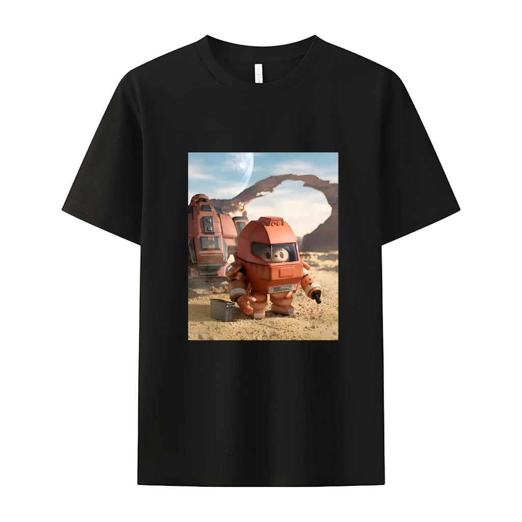 宇宙のラブブラブブ愛好家のためのモンスタークルーネックTシャツ