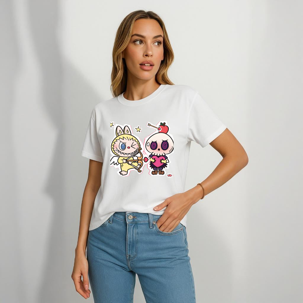 キングラブブラブブの恋人の贈り物のためのモンスタークルーネックTシャツ