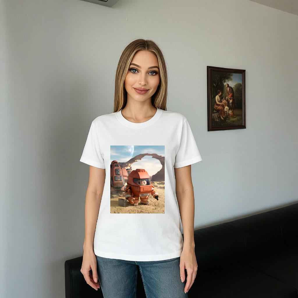 Cosmic Explorer Labubu A Monsters legénység nyaki pólója a Labubu szeretőnek