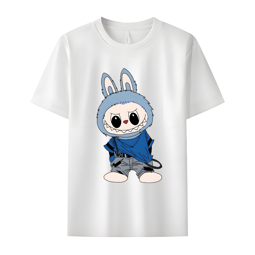 Cool Labubu The Monsters Crew Camiseta para el cuello de Labubu Regalos para ella
