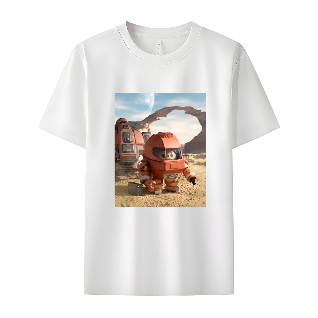 宇宙のラブブラブブ愛好家のためのモンスタークルーネックTシャツ