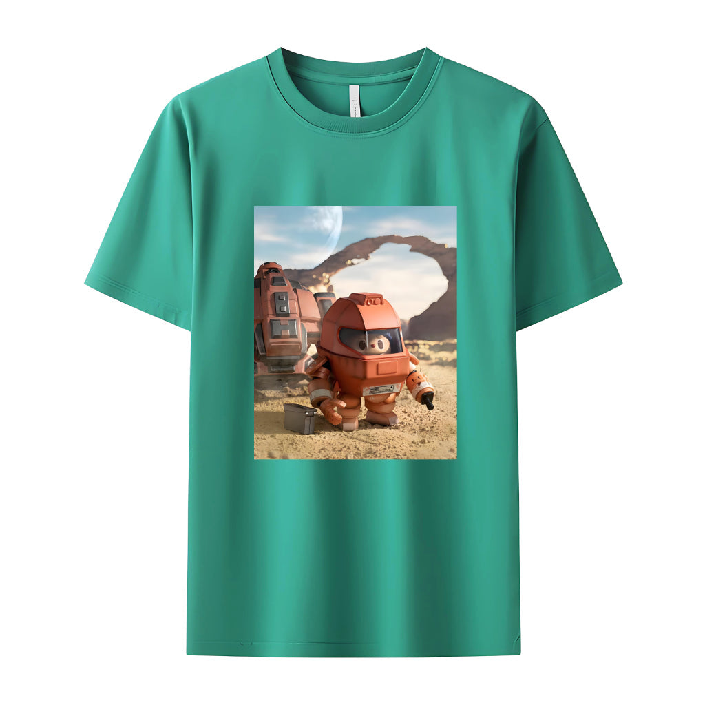 Cosmic Explorer Labubu A Monsters legénység nyaki pólója a Labubu szeretőnek