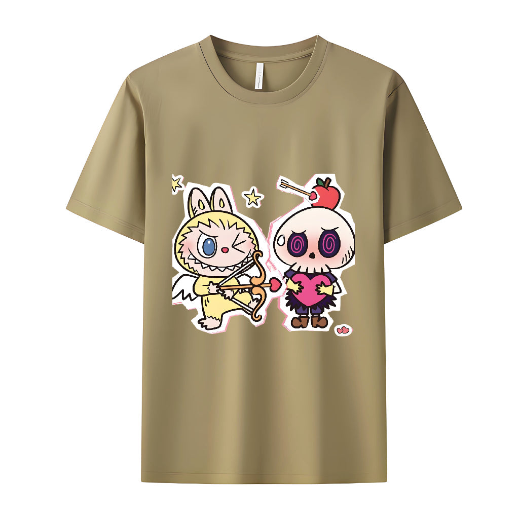 キングラブブラブブの恋人の贈り物のためのモンスタークルーネックTシャツ