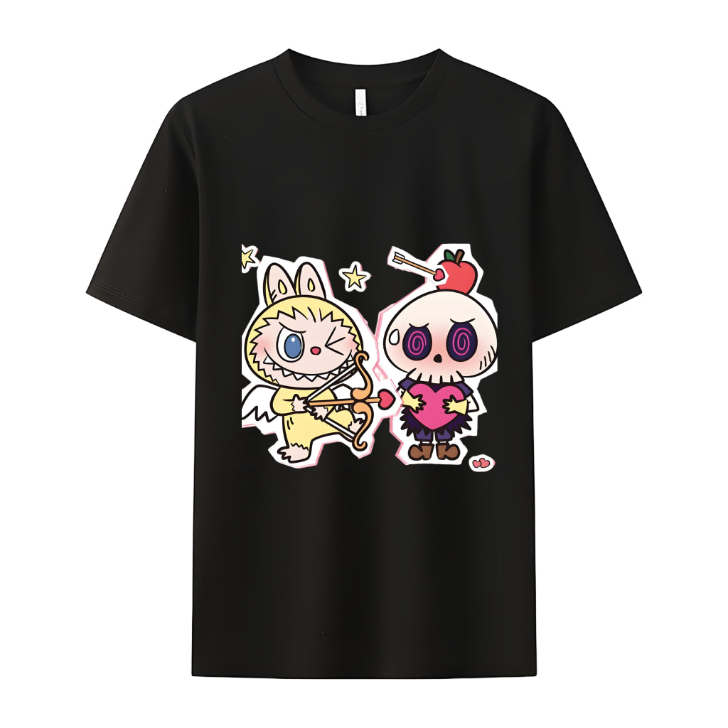 キングラブブラブブの恋人の贈り物のためのモンスタークルーネックTシャツ