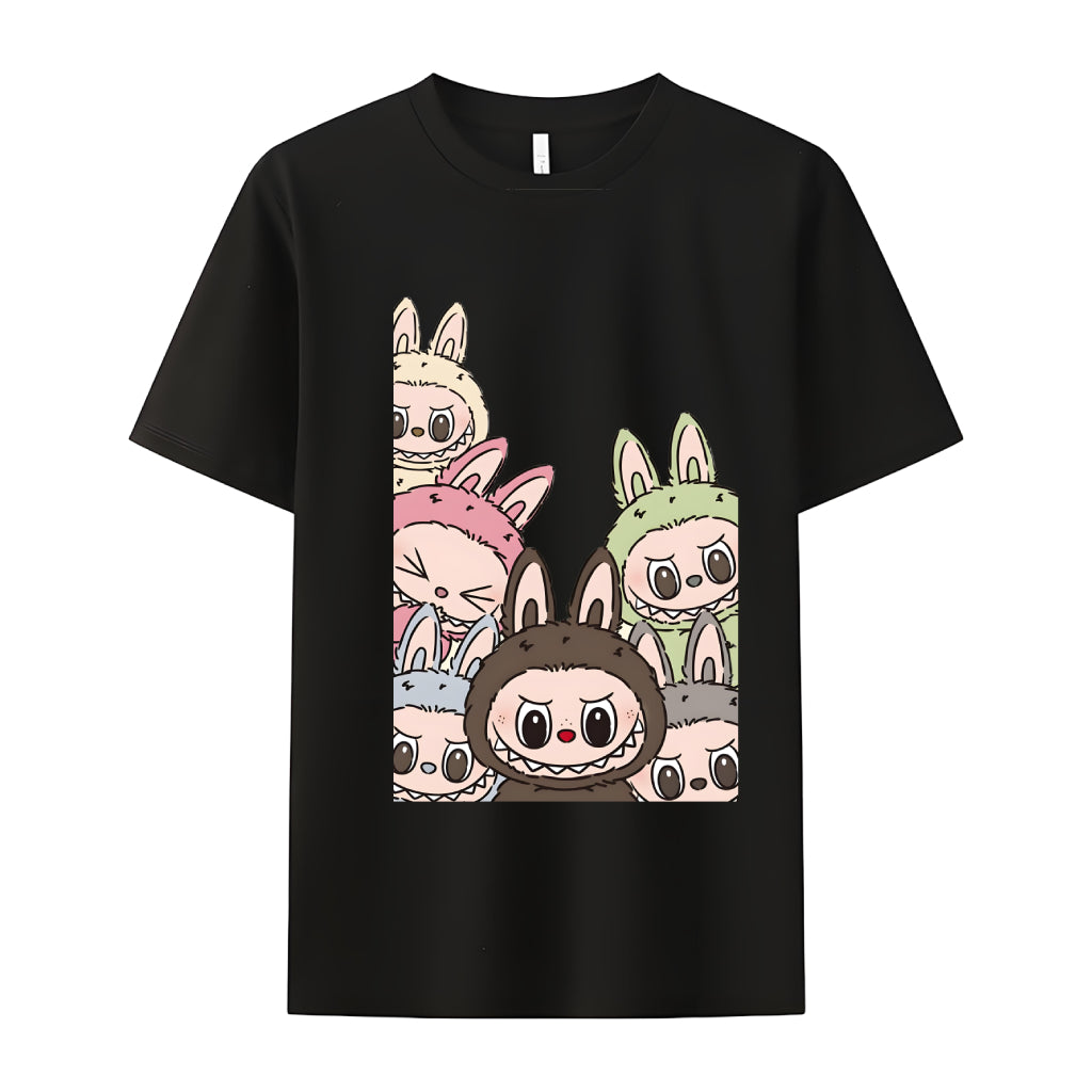 ラブブは彼女のためのラブブの恋人のギフトのためのモンスタークルーネックTシャツ