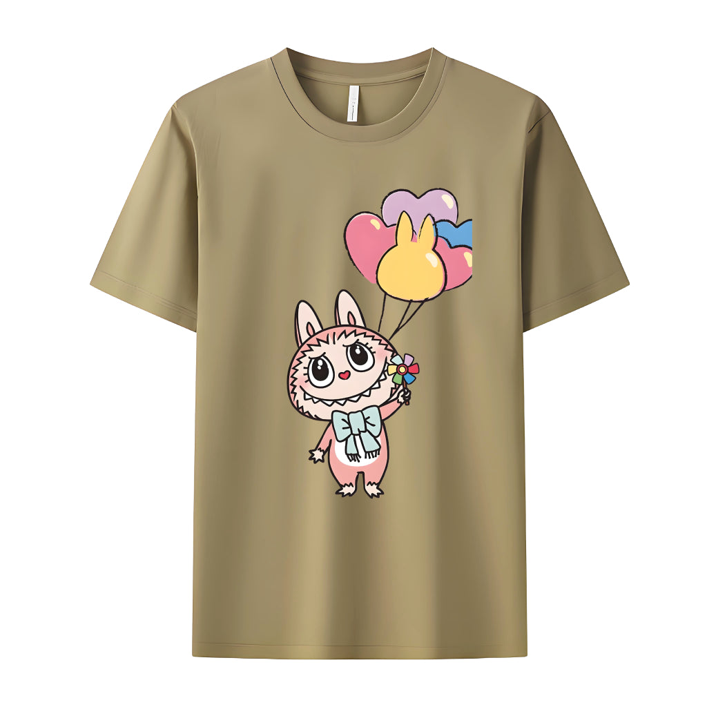 Sweet Labubu the Monsters Crew Camiseta para el cuello de Labubu Regalos para ella
