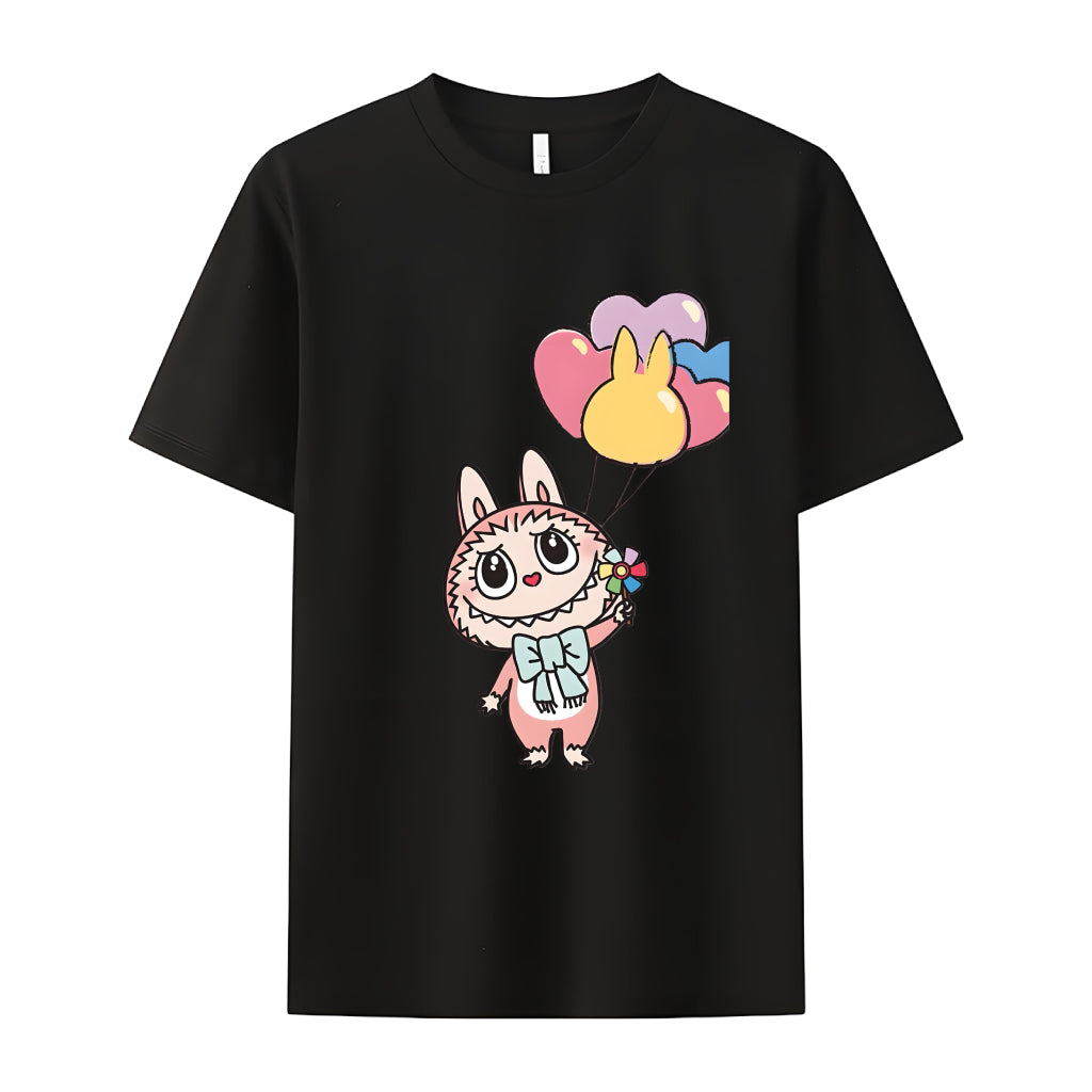 Sweet Labubu the Monsters Crew Camiseta para el cuello de Labubu Regalos para ella