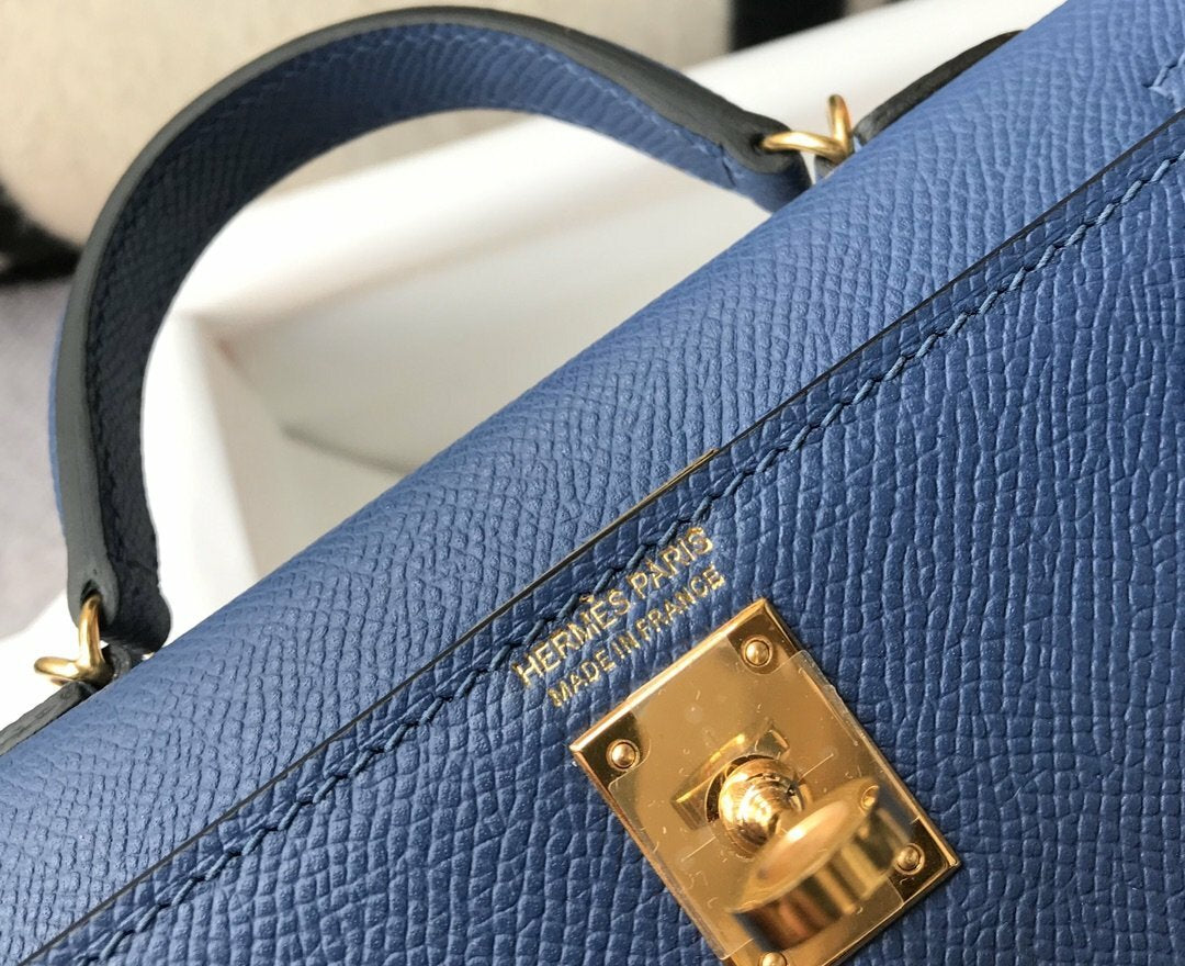 luxury Handle Bag 19cm Blue