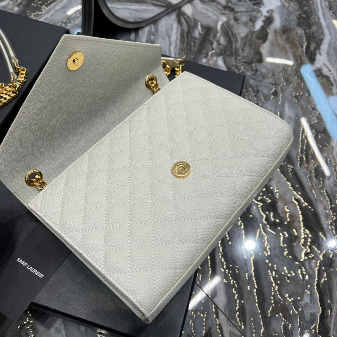 luxury Envelope Bag Medium White 487206