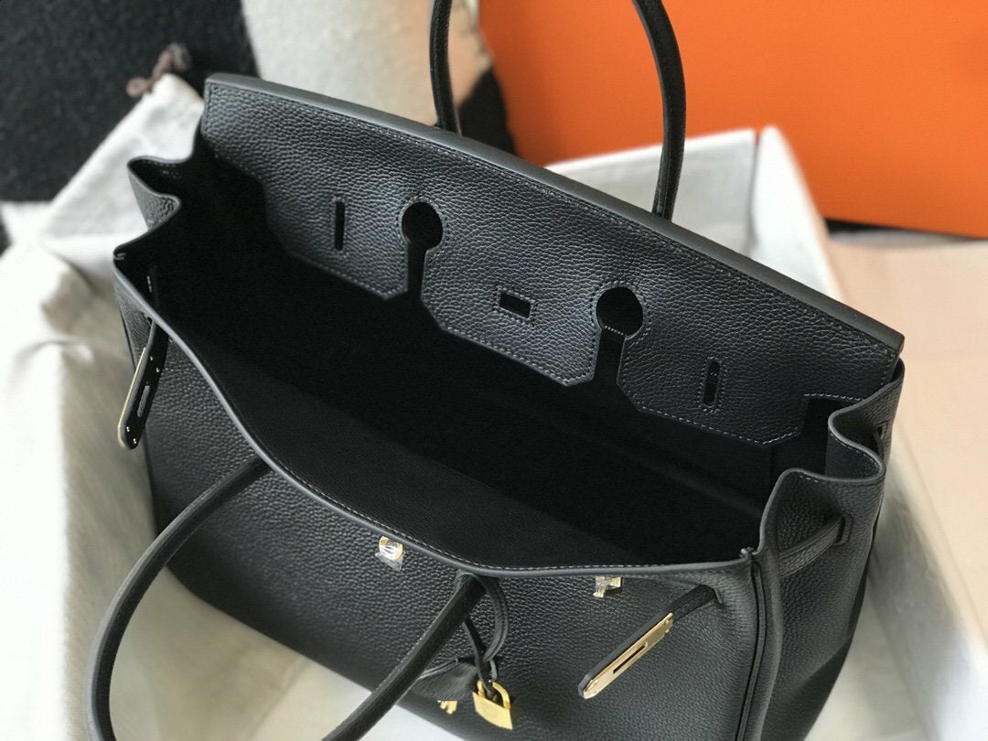 luxury Handle Bag 30cm Black