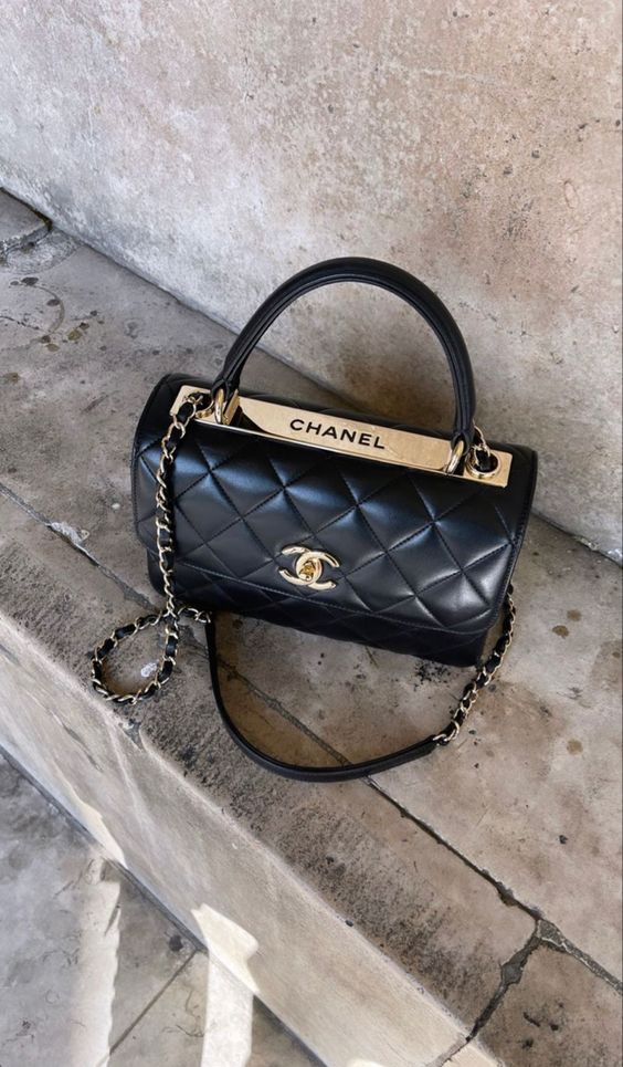 luxury Trendy CC Flap Bags-Black