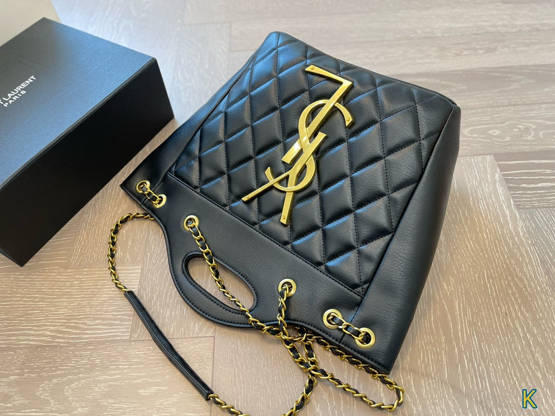 luxury SAINT LAURENT New Shopping Tote Bag 25x27cm