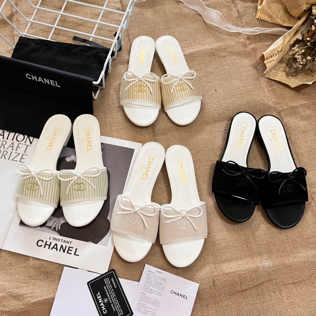 Sweet Bow Flat Tofflor