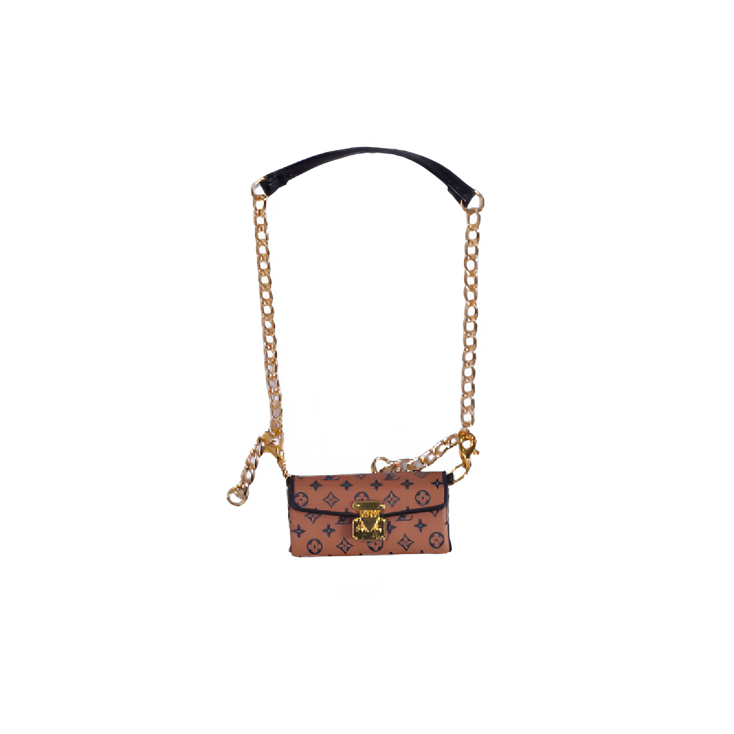 Labubu Miniature Monogram Trunk Clutch - L.V Inspired