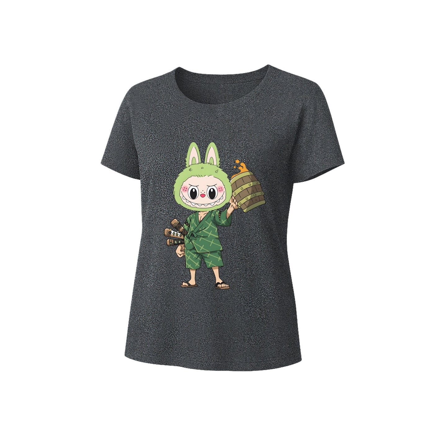 Samurai Labubu Labubu Graphic tričko volné fit Summer Casual Tee