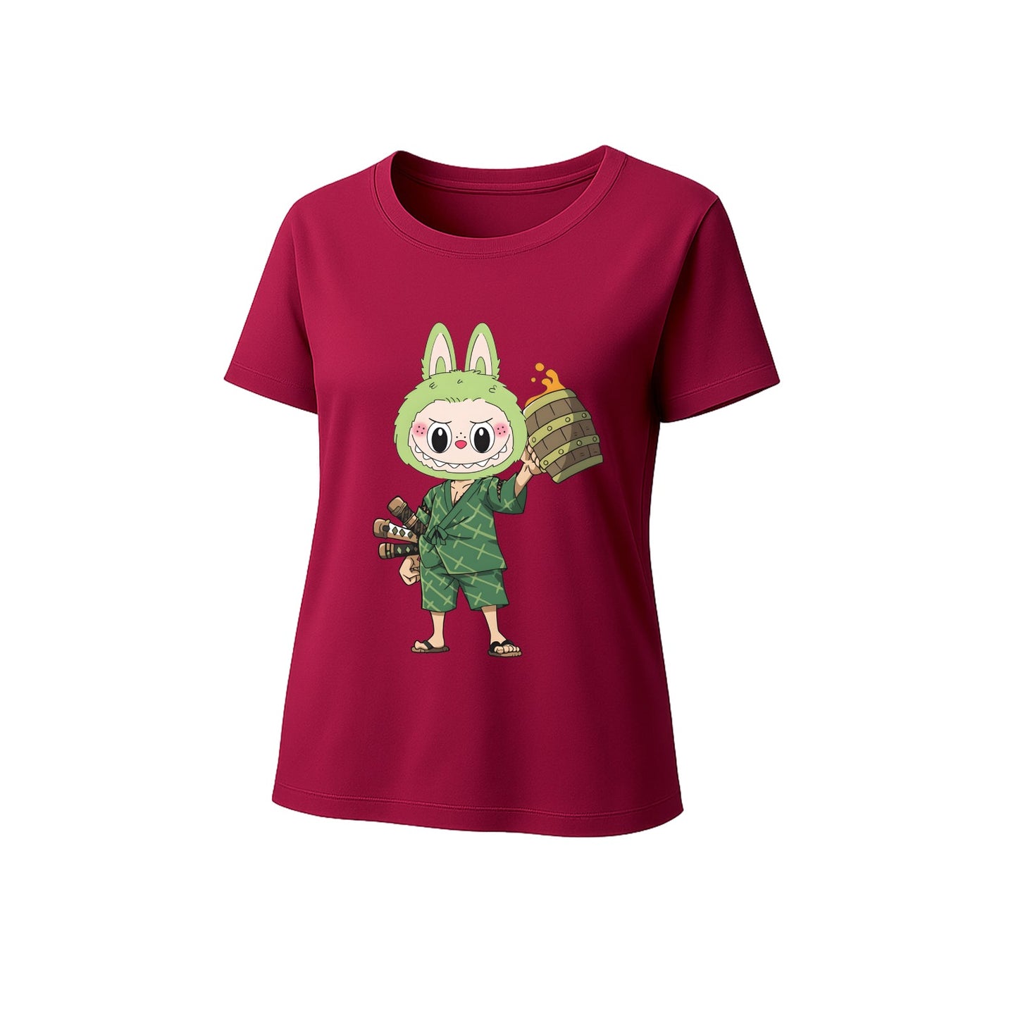 Samurai Labubu Labubu Graphic tričko volné fit Summer Casual Tee