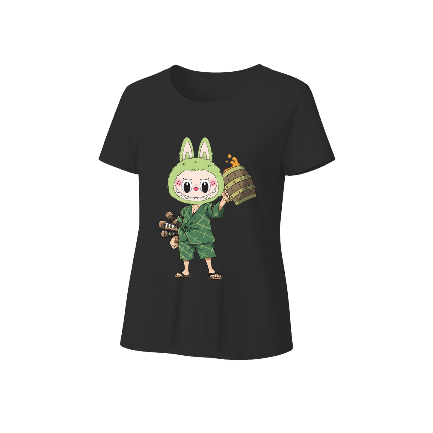Samurai Labubu Labubu Graphic tričko volné fit Summer Casual Tee