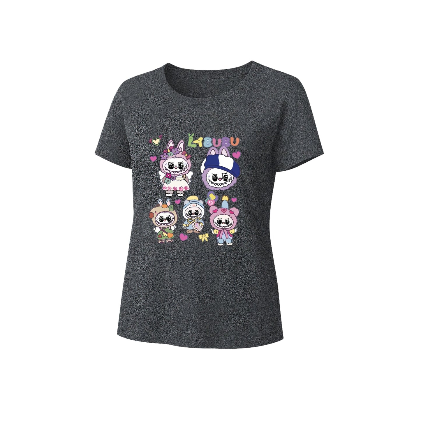 Labubu Graphic tričko Loose Fit Summer Cousiform Tee