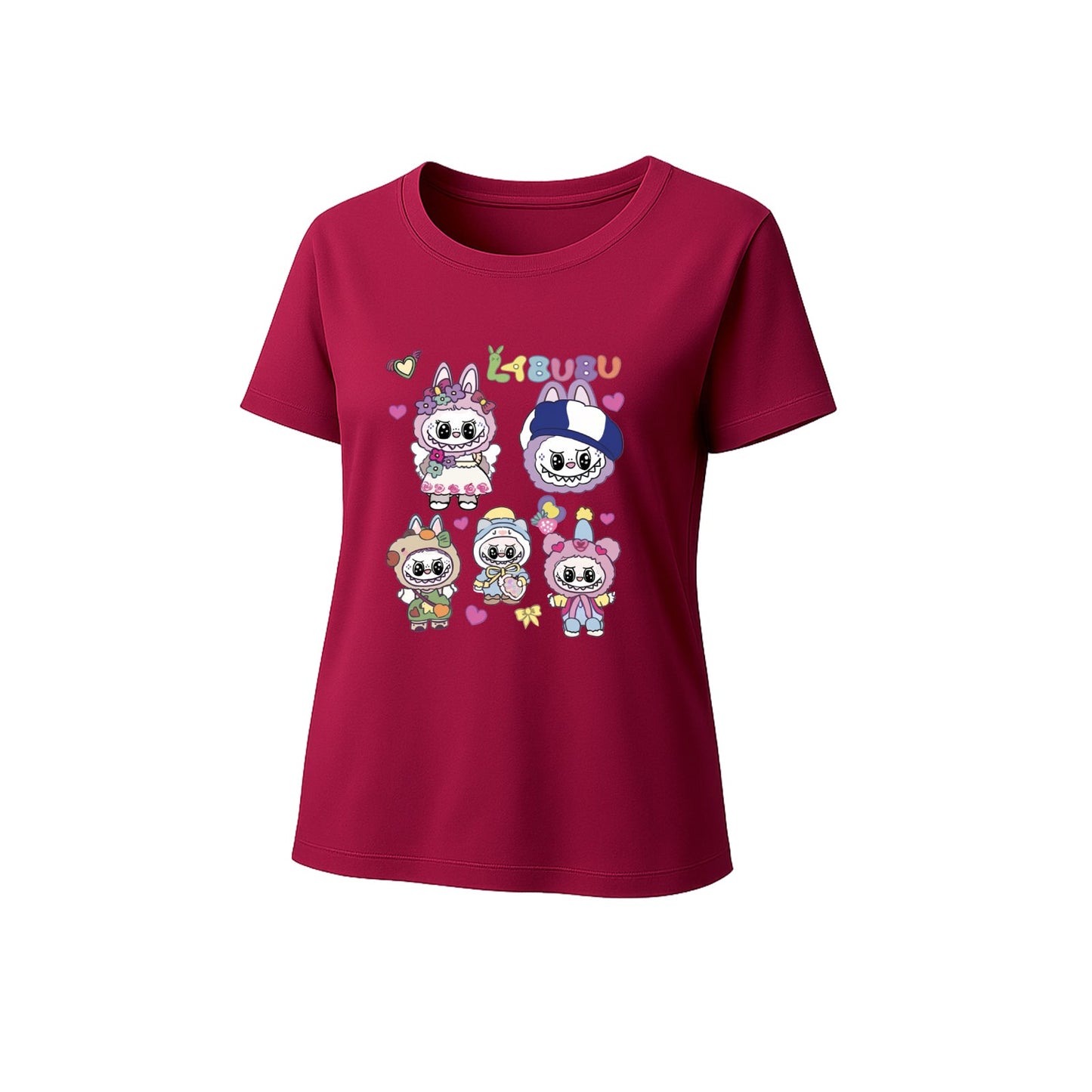 Labubu Graphic tričko Loose Fit Summer Cousiform Tee