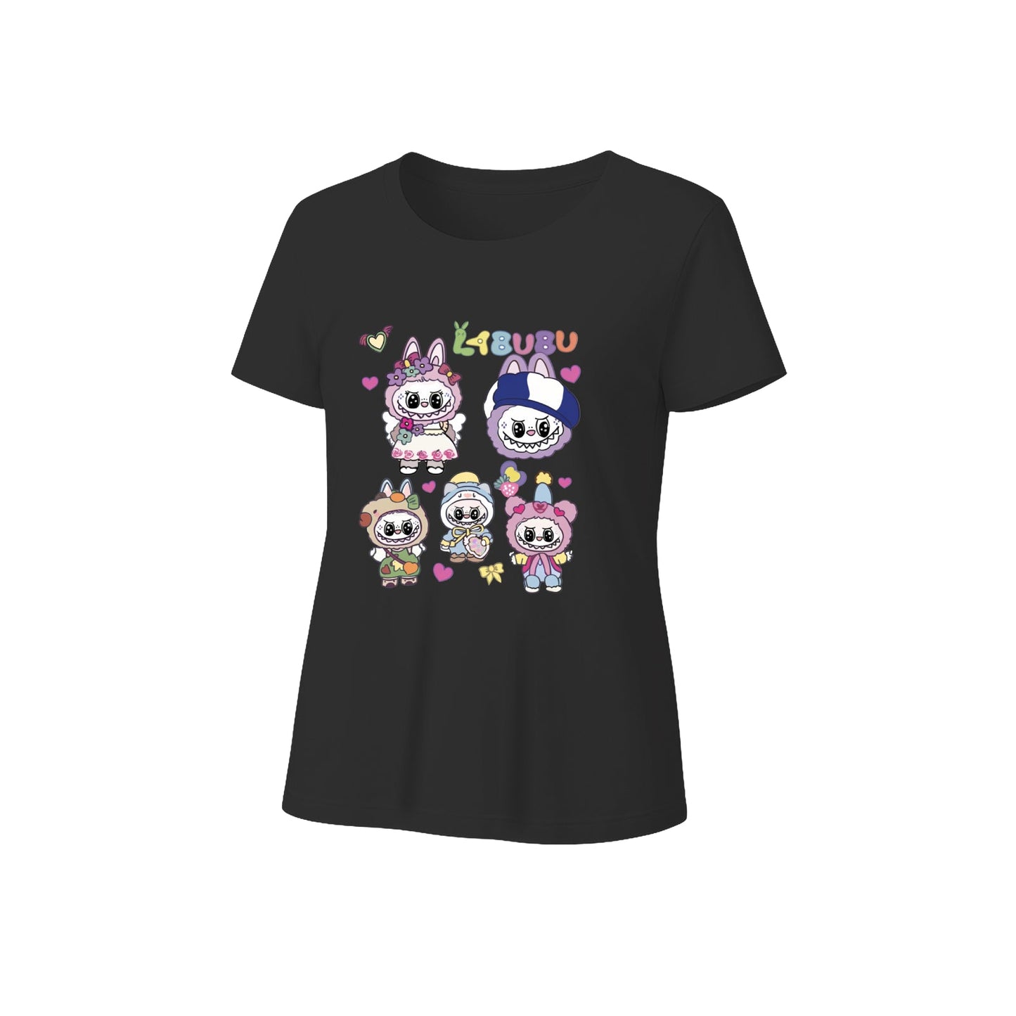 Labubu Graphic tričko Loose Fit Summer Cousiform Tee