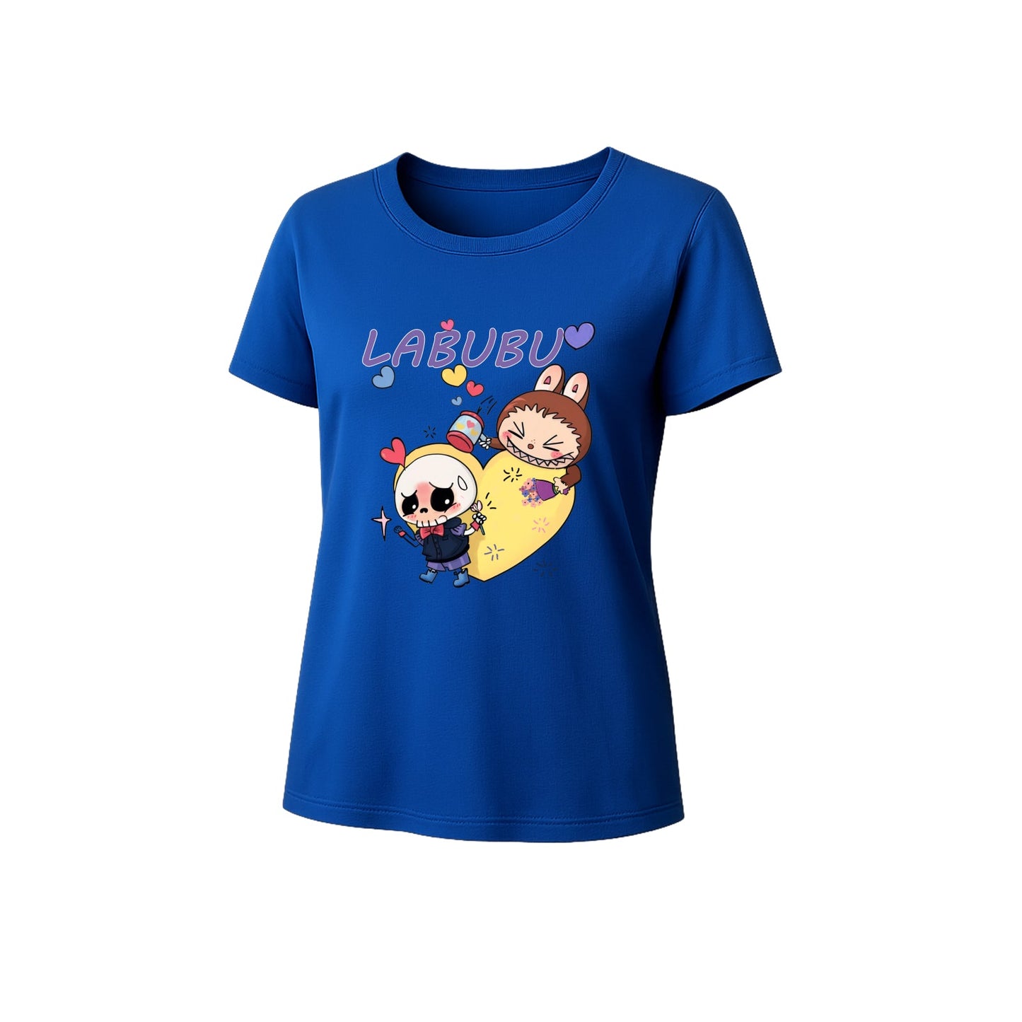 Láska Labubu Graphic T-Shirt Loose Fit Summer Casual Tee