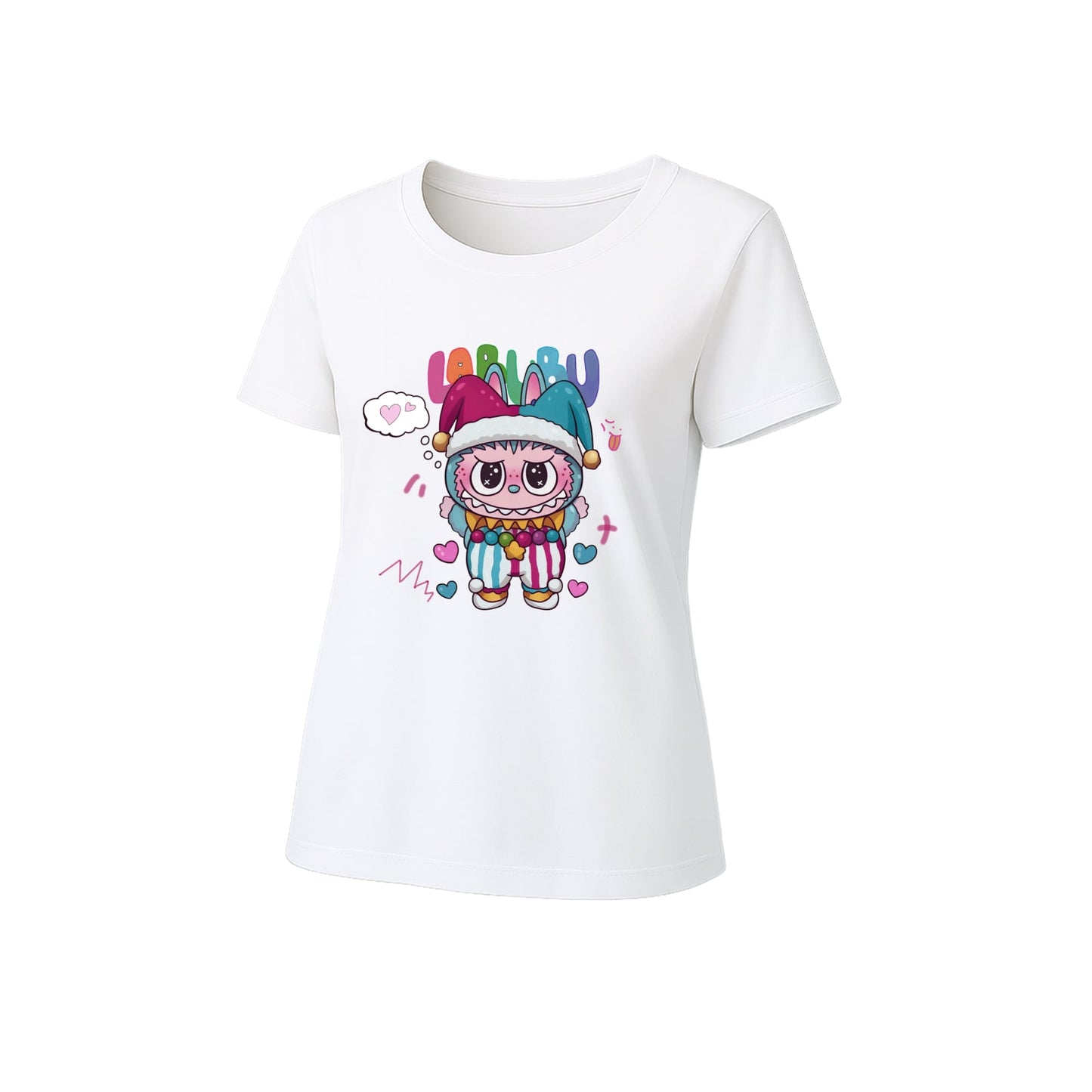 Klaunské labubské grafické tričko volné fit Summer Cousiform Tee