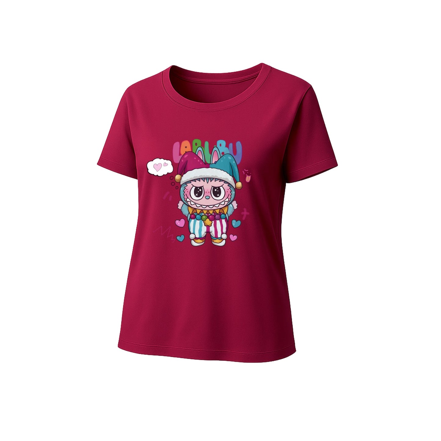 Klaunské labubské grafické tričko volné fit Summer Cousiform Tee