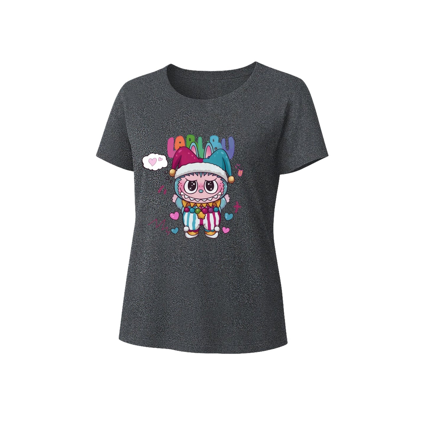 Klaunské labubské grafické tričko volné fit Summer Cousiform Tee