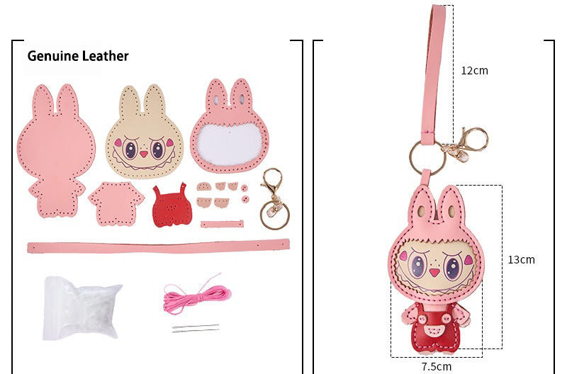 Labubu Leather Keychain — DIY or Ready-Made