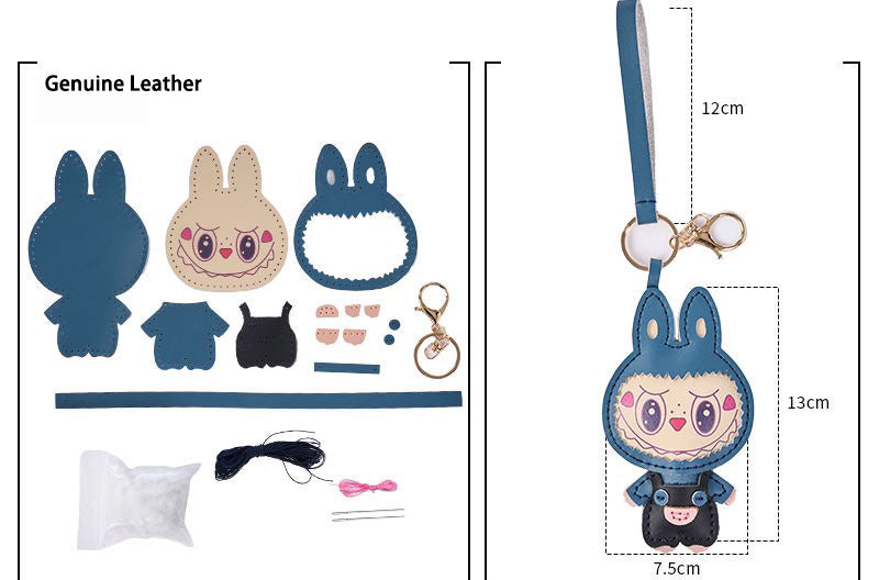 Labubu Leather Keychain — DIY or Ready-Made