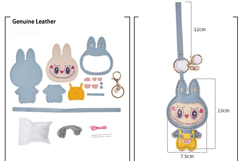 Labubu Leather Keychain — DIY or Ready-Made