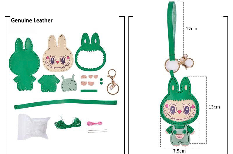 Labubu Leather Keychain — DIY or Ready-Made