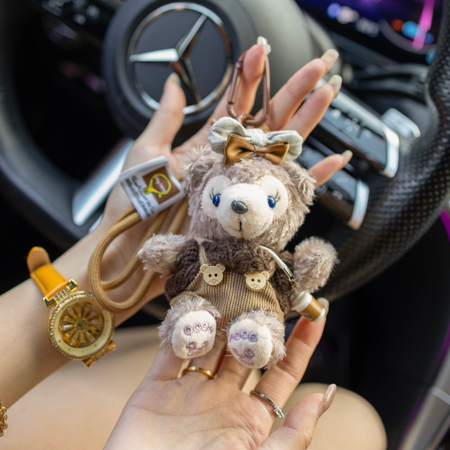 Cute &Charm : Adorable Bear Keychain Plush