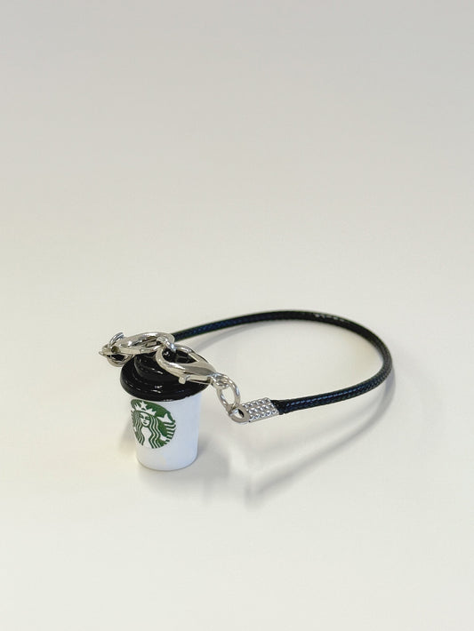 Labubu Star. Coffee Cup Charm - Modern White