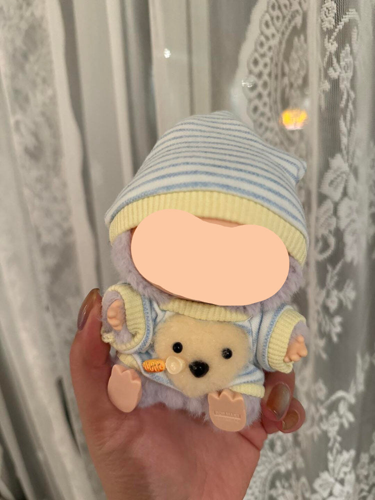 Labubo Outfits Beige Pajama Set Accessories Fashion Labubo Outfit Keychain Labubo Clothing