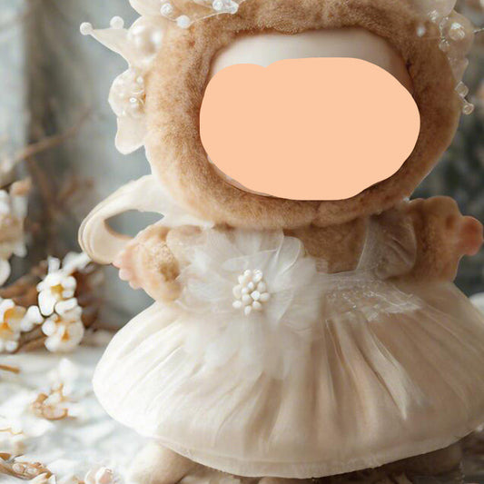 Wedding Dress With Wings Have a Seat Labubo Doll Clothes Wedding Keychain Labubo Clothes 17cm Labubo Clothing