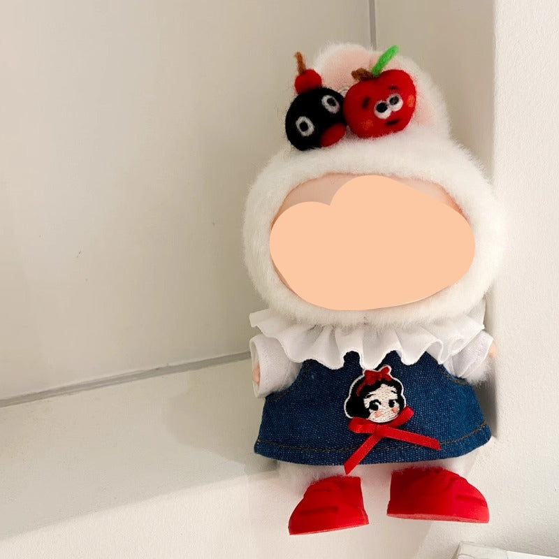Labubo Outfits Snow White Accessories Fashion Labubo Outfit Keychain Labubo Clothing