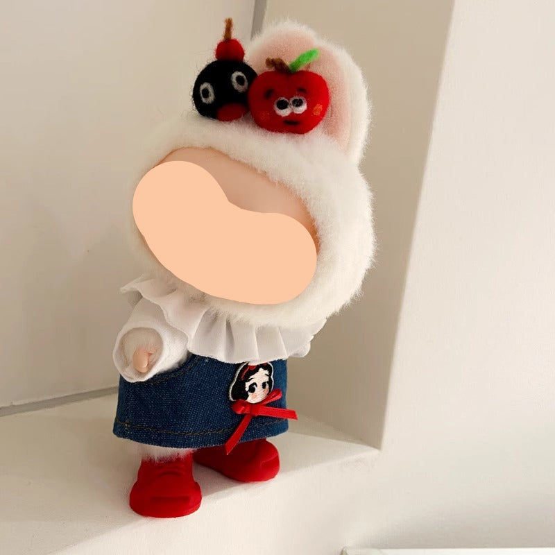Labubo Outfits Snow White Accessories Fashion Labubo Outfit Keychain Labubo Clothing